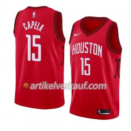 NBA Houston Rockets Trikot Clint Capela 15 2018-19 Nike Rot Swingman - Herren